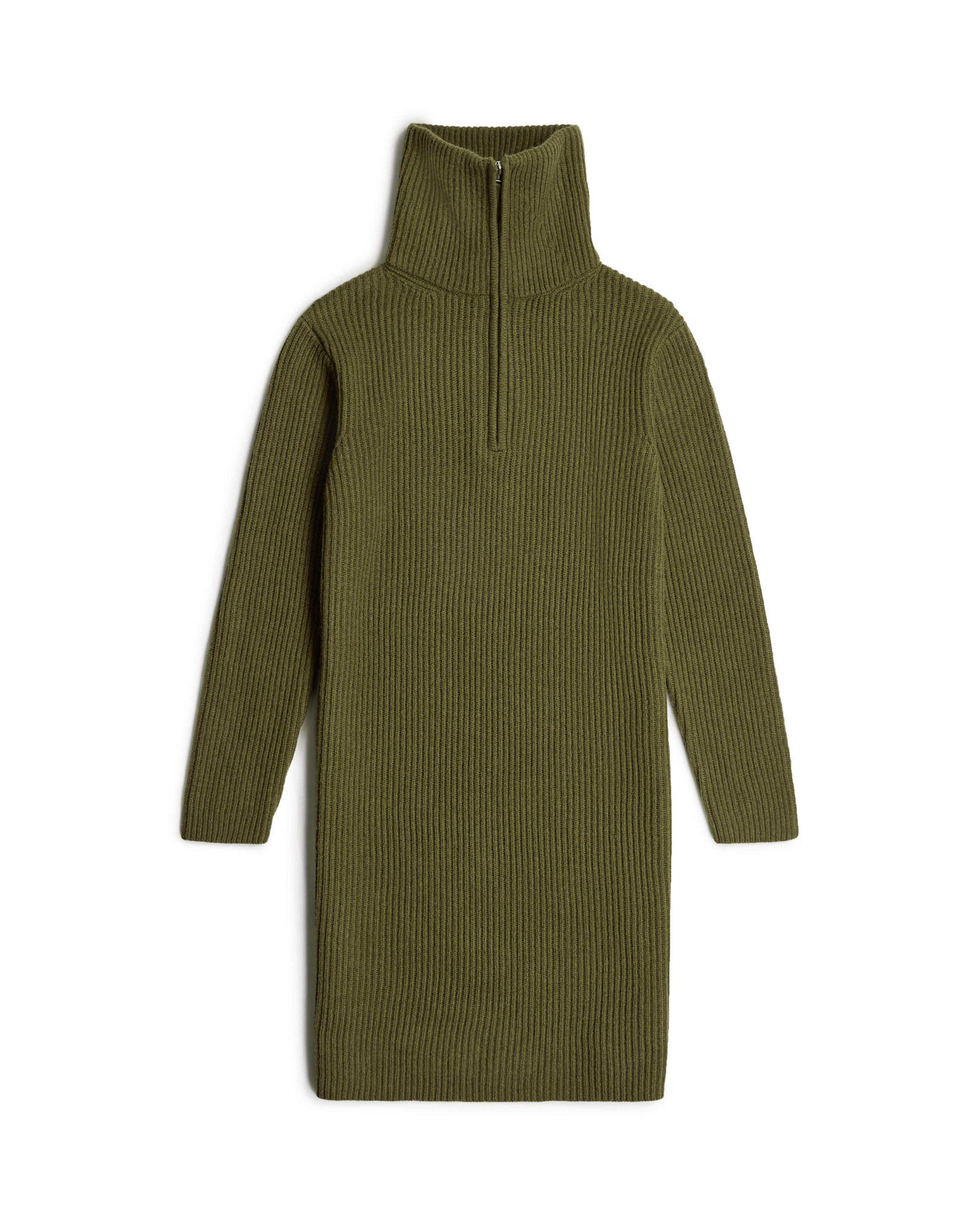 G-STAR Gebreide jurk 'Chunky Skipper' in Groen: voorkant