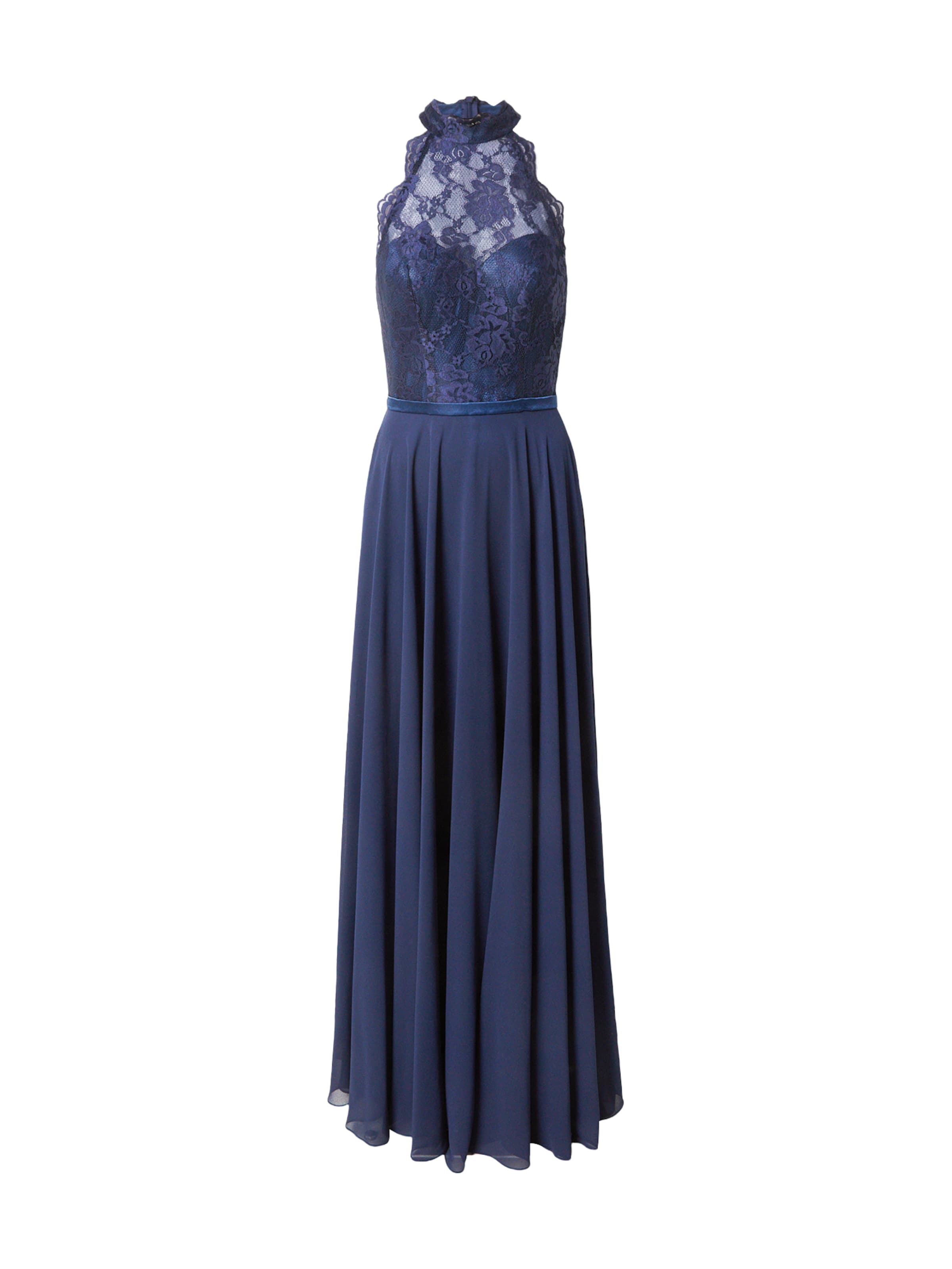 mascara - Vestido de noche en azul: frente
