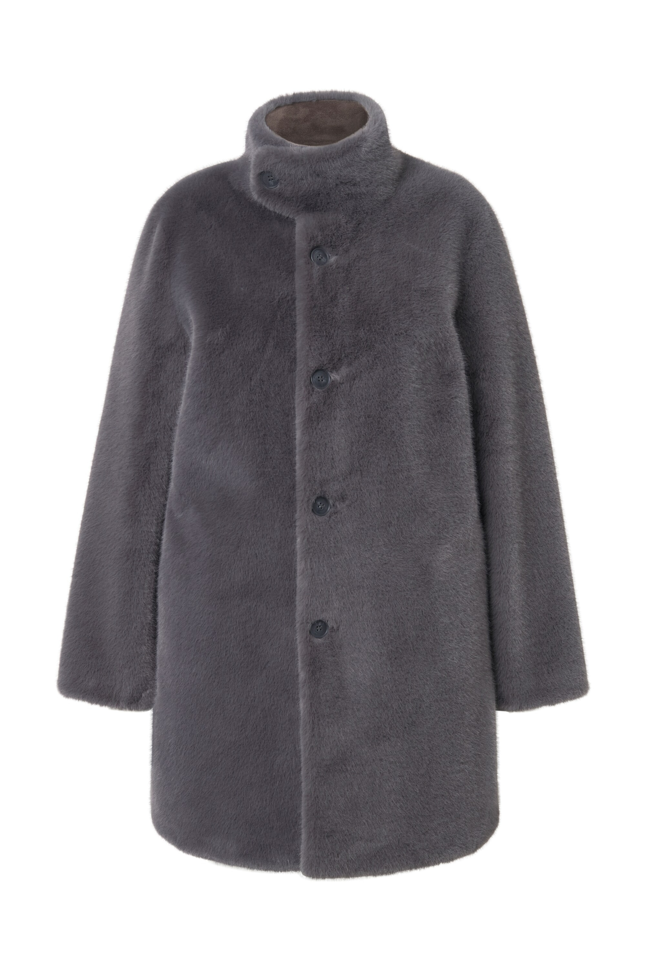 Ulla Popken Winter coat in Grey: front