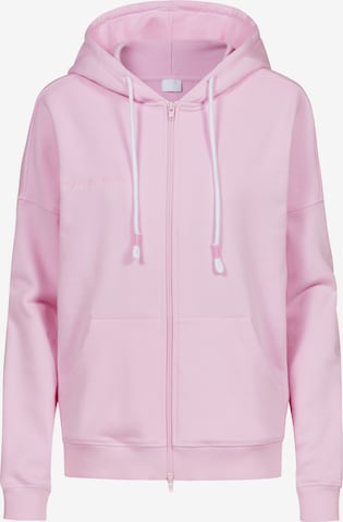 Veste de survêtement Mey en rose : devant