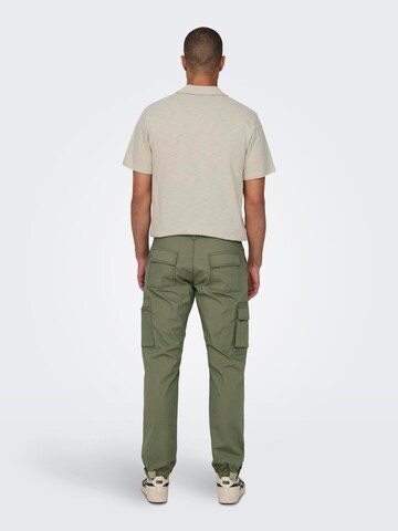 Only & Sons - Tapered Pantalón cargo 'CAM' en verde