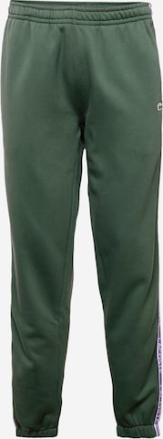 LACOSTE Püksid, värv roheline: eest vaates