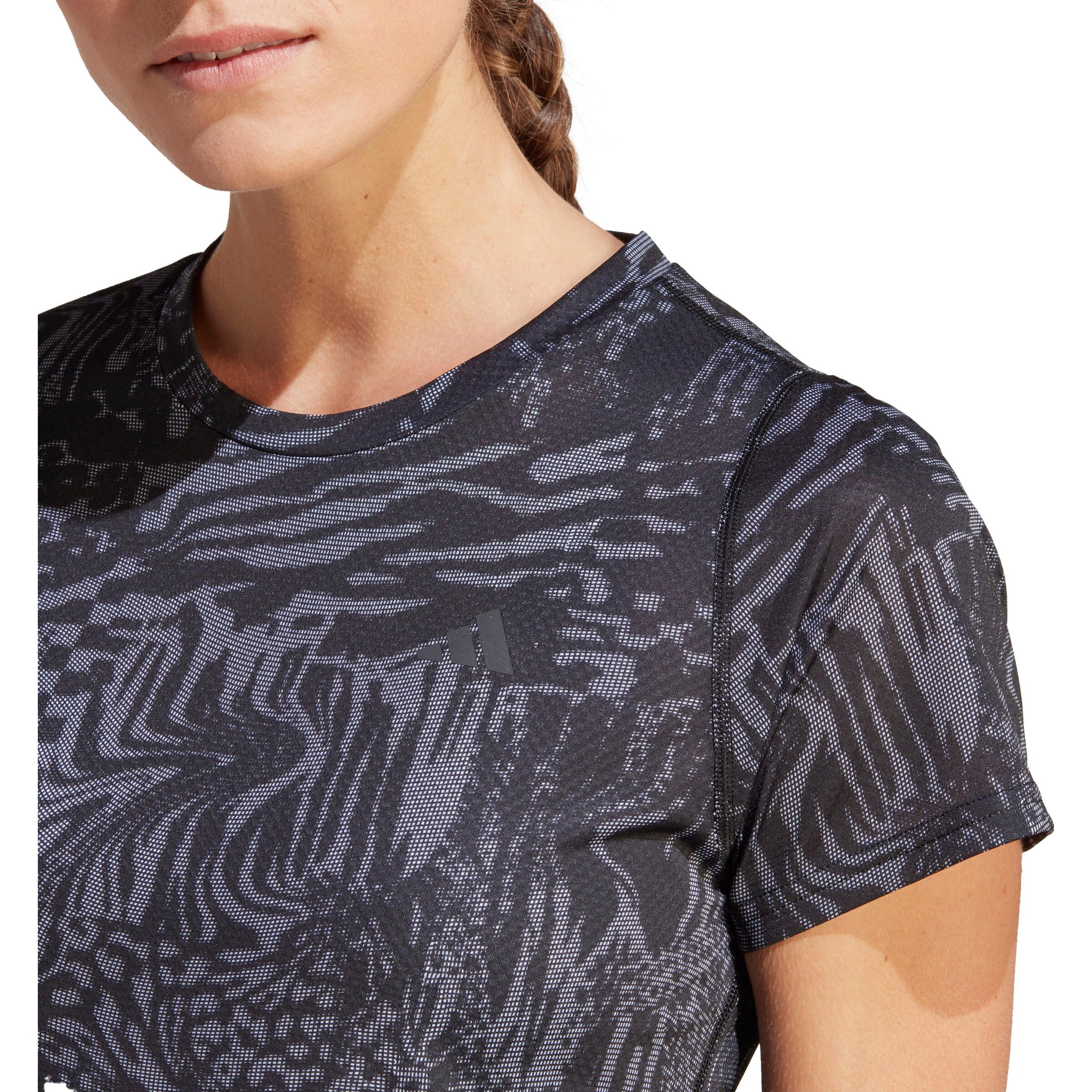 ADIDAS PERFORMANCE Funktionsshirt 'Run Icons 3' in Schwarz