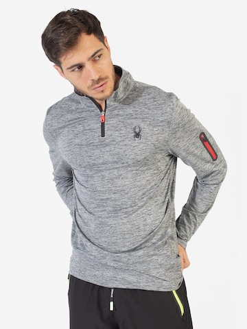 T-Shirt fonctionnel Spyder en gris