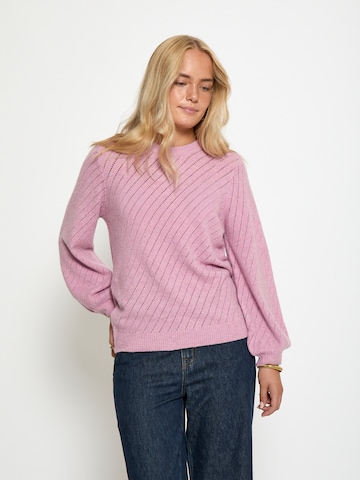 Peppercorn Trui 'Jill' in Roze: voorkant