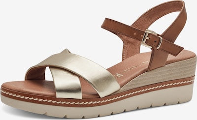 MARCO TOZZI Sandal in Brown / Gold, Item view