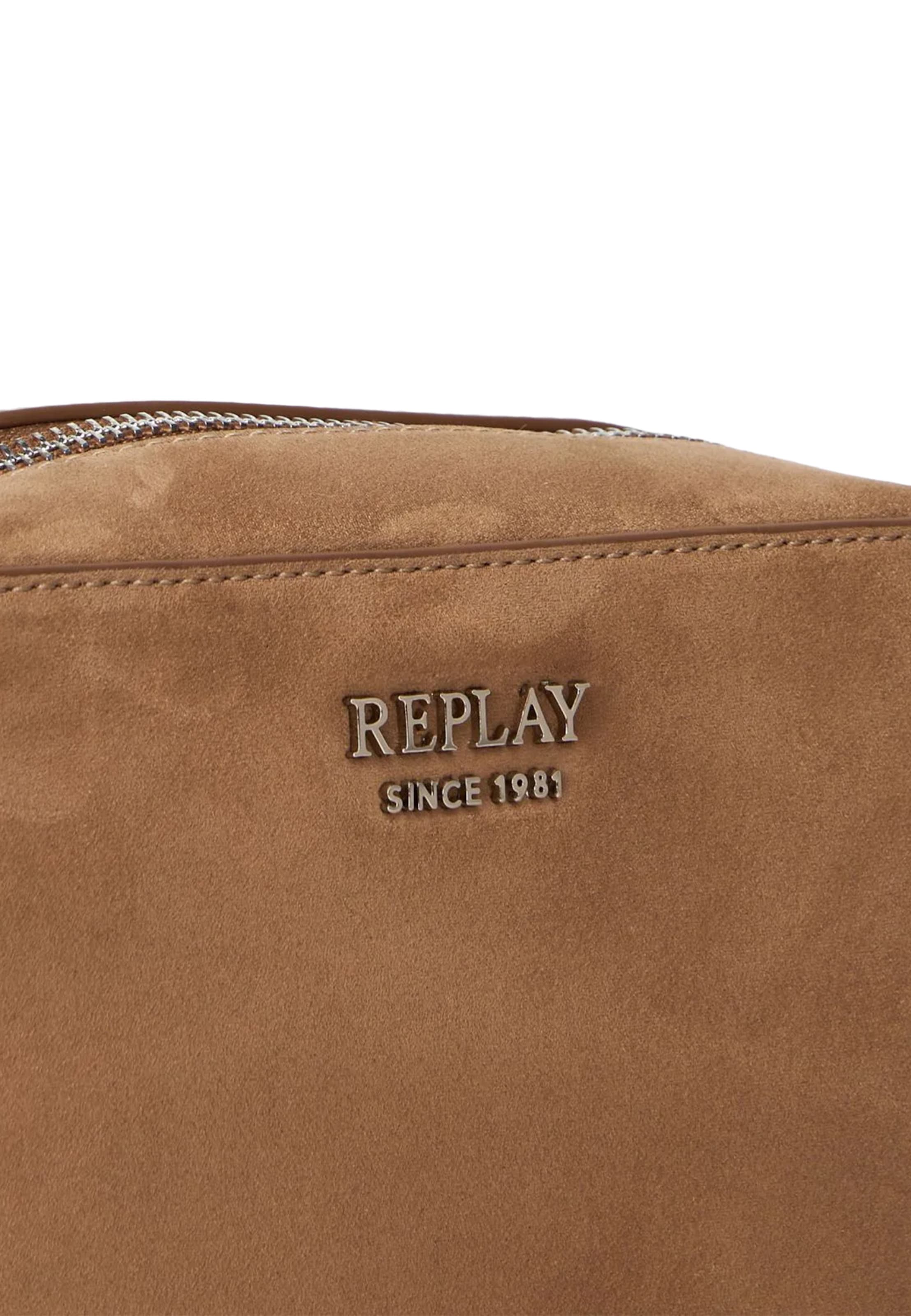 Borsa a mano di REPLAY in marrone: frontale