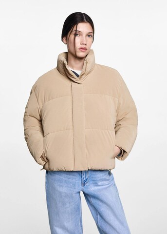 MANGO TEEN Winter Jacket 'Cropi' in Beige: front