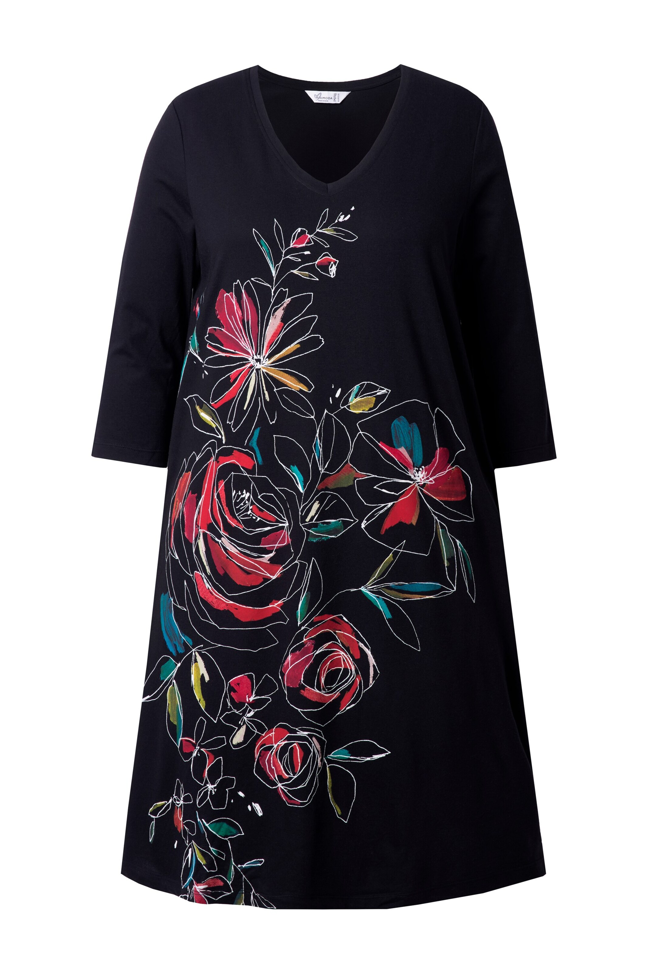 MIAMODA Jurk in Zwart: voorkant