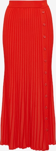 Calli Skirt 'PLEATED' in Red: front