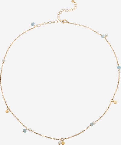 Pernille Corydon Jewellery Kette 'Afterglow Sea' in hellblau / gold / perlweiß, Produktansicht