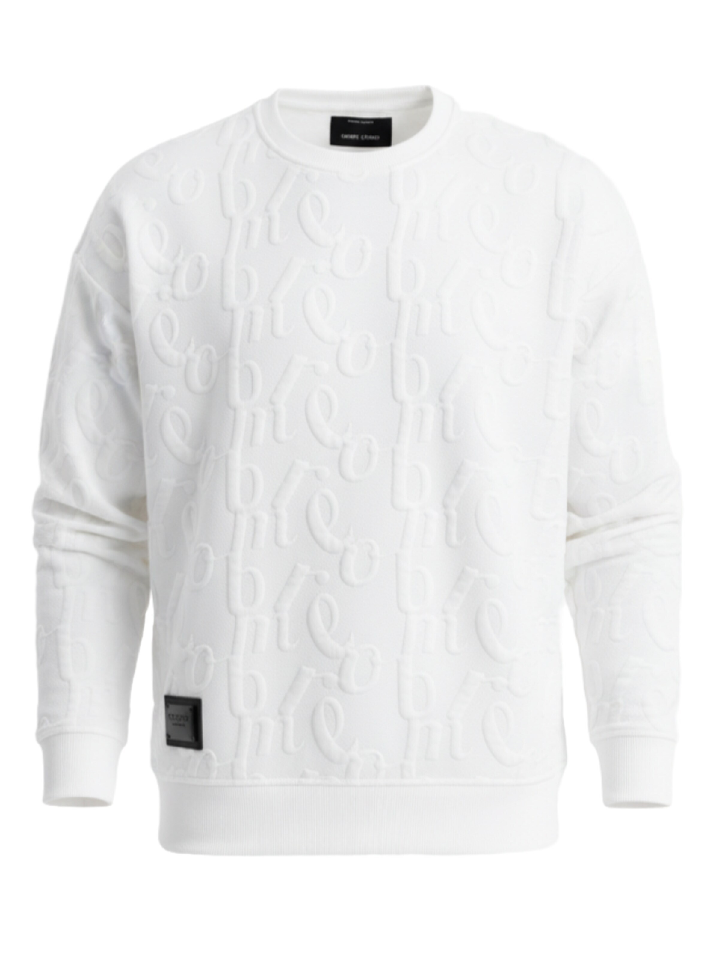 Sweat-shirt Ombre en blanc : devant