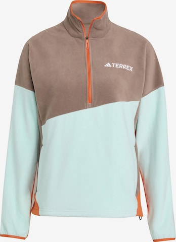Sweat de sport ADIDAS TERREX en marron : devant