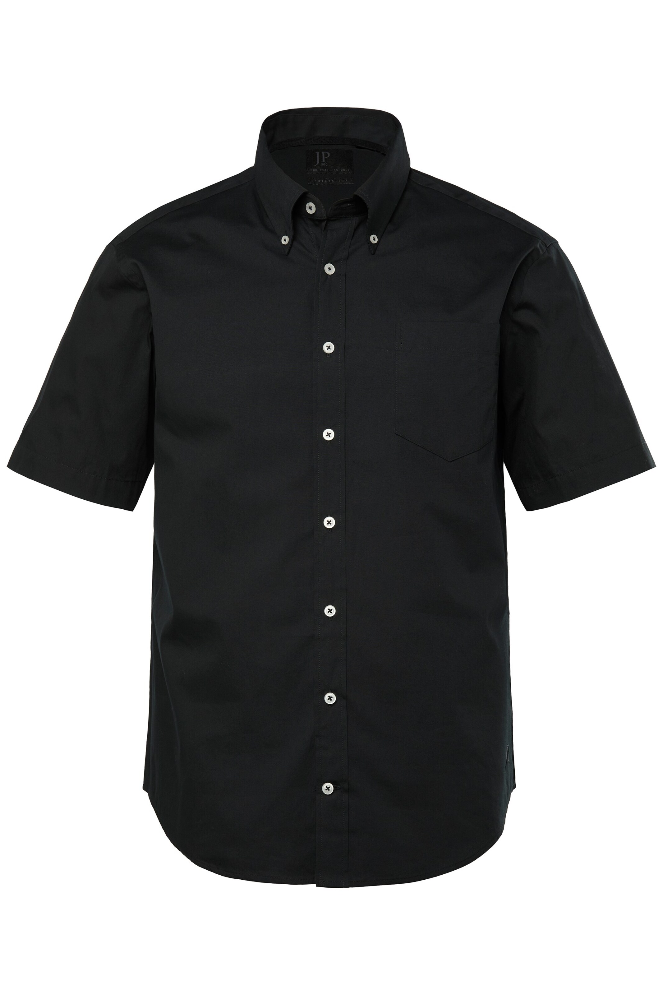 JP1880 Overhemd in Zwart: voorkant