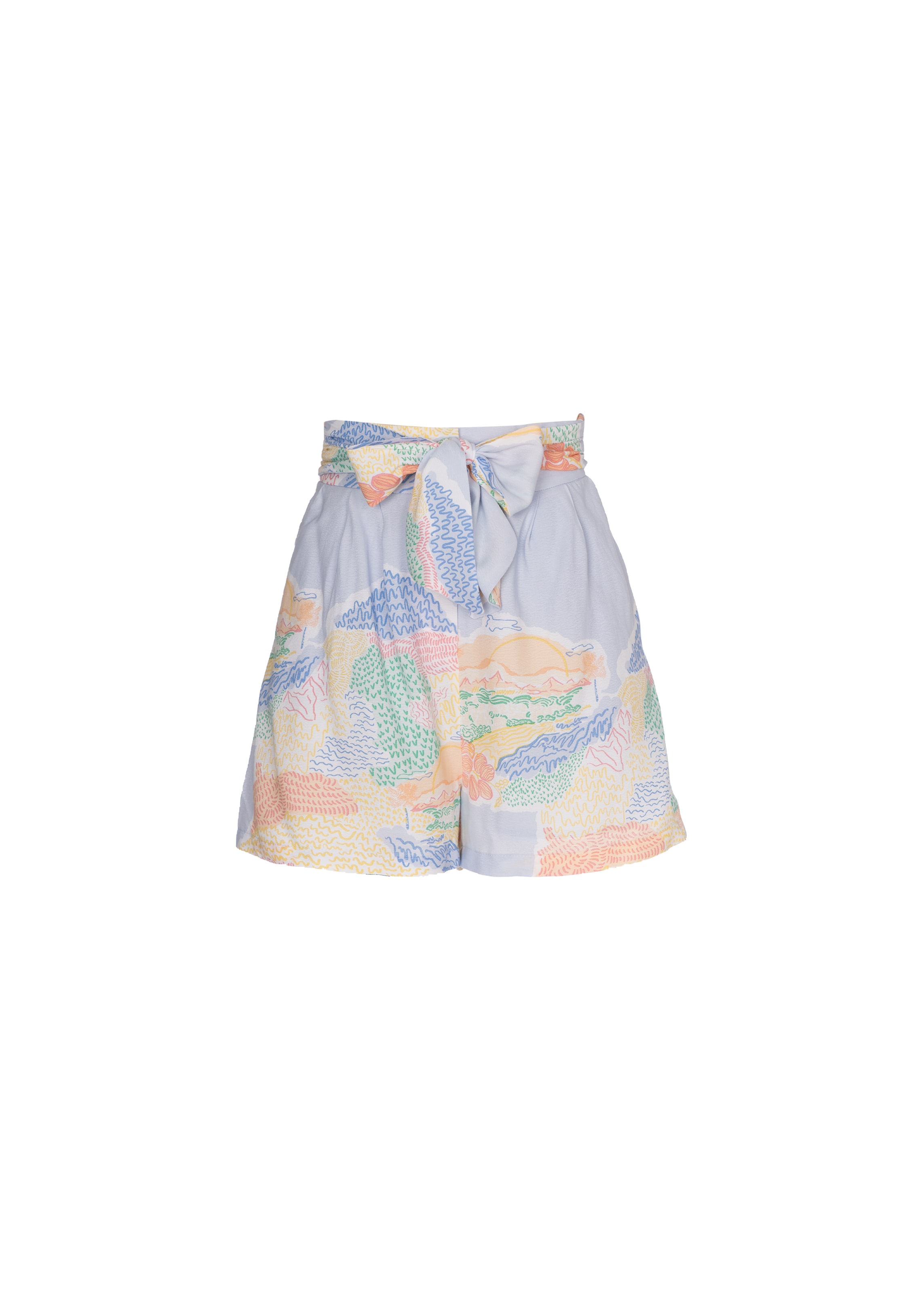 FRNCH PARIS Regular Pleat-front trousers 'Davina' in Blue: front