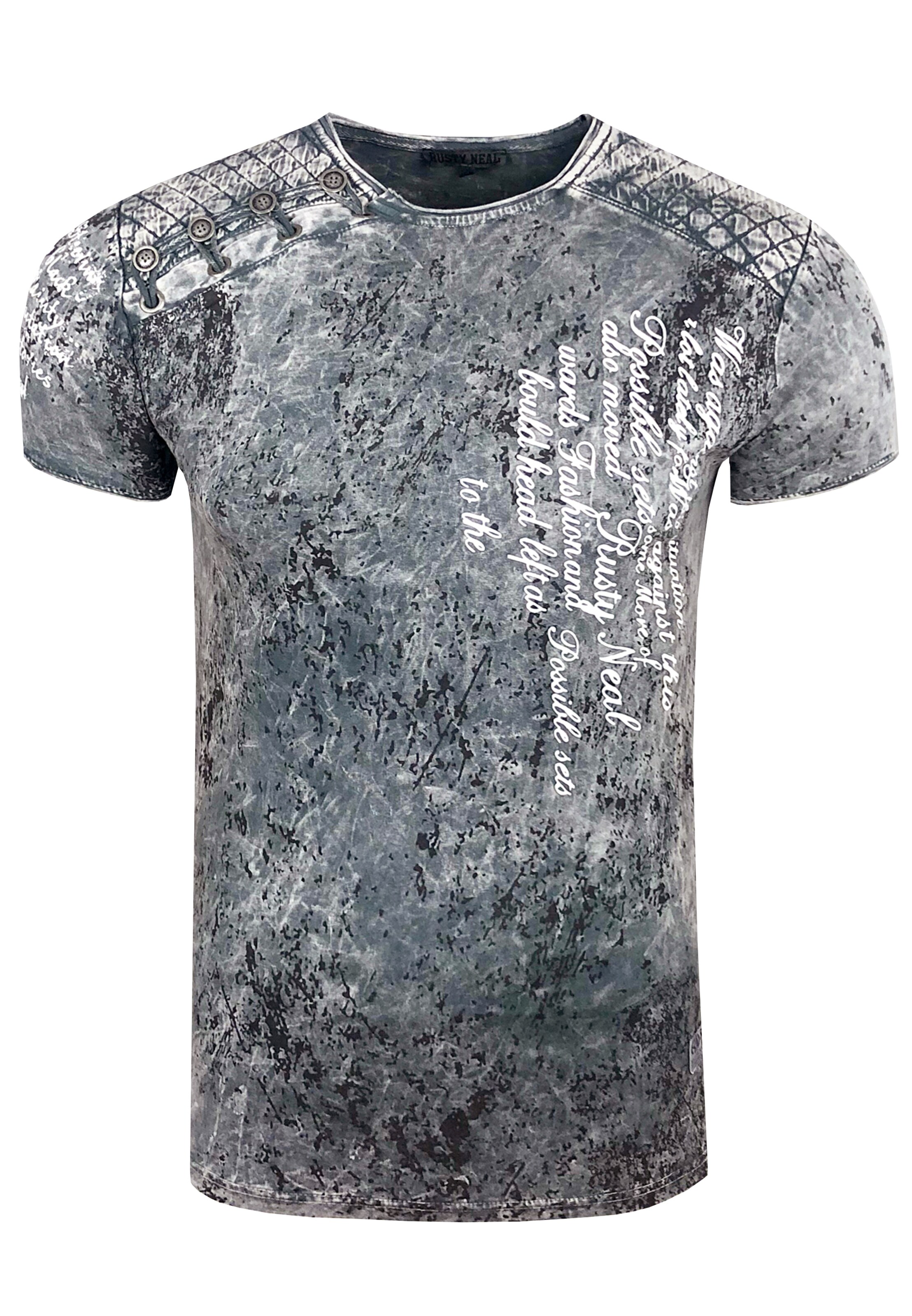 Rusty Neal T-Shirt in Grau: Vorderseite