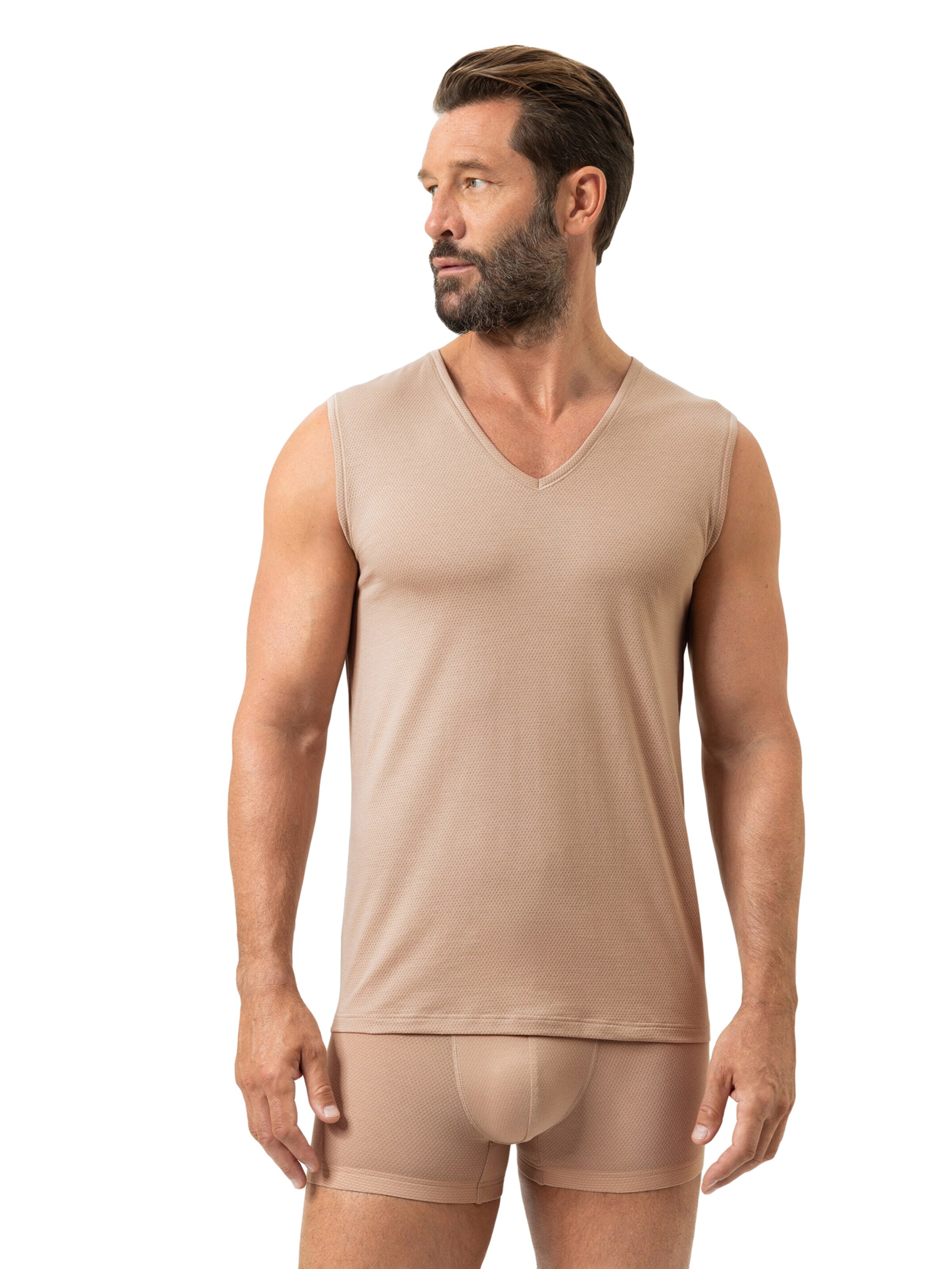 Mey Undershirt 'Dry Cotton Breeze' in Beige: front