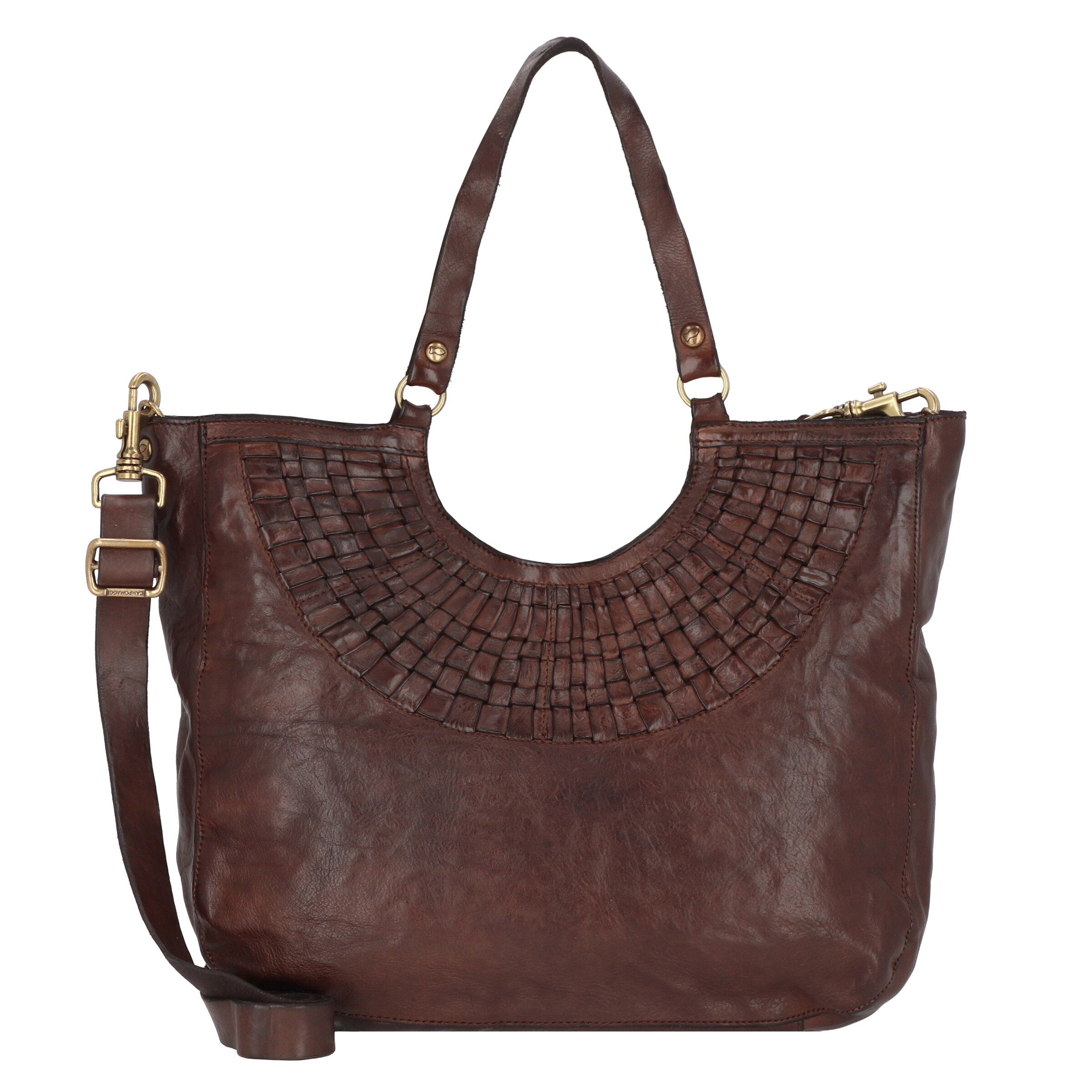 Shopper di Campomaggi in marrone: frontale