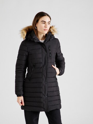 Manteau d’hiver 'Fuji' Superdry & Co en noir : devant