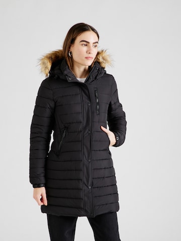Superdry Winter jacket 'Fuji' in Black: front