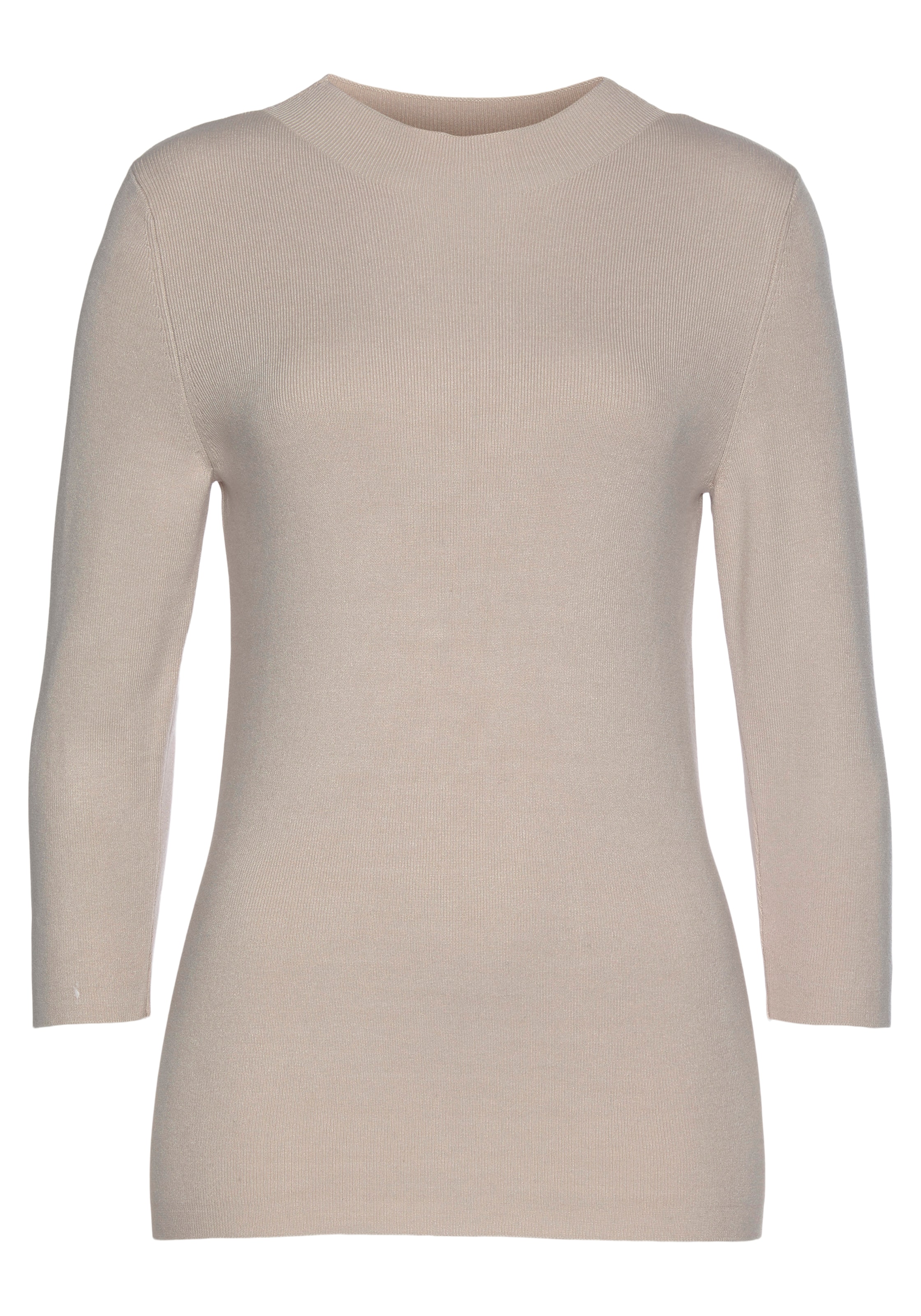 LASCANA Pullover in Beige: Vorderseite