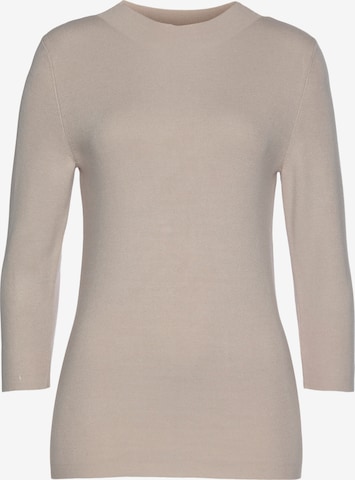 LASCANA Pullover in Beige: predná strana