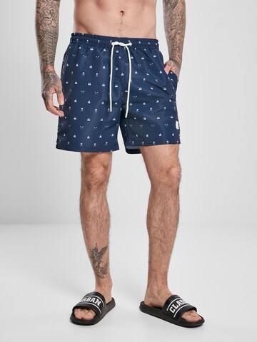 Shorts de bain Urban Classics en bleu : devant