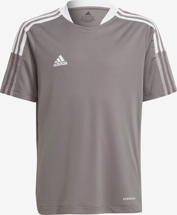 ADIDAS PERFORMANCE Functioneel shirt 'Tiro 21' in Grijs: voorkant