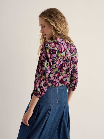 Seasalt Cornwall Bluse 'Willow Path' i pink