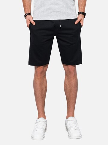 Ombre Regular Broek 'W291' in Zwart: voorkant