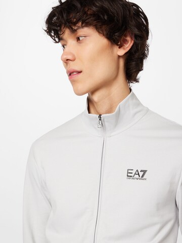 EA7 Emporio Armani Zip-Up Hoodie in Grey