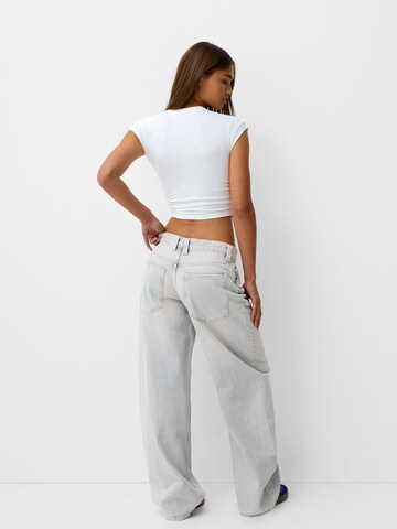 Bershka Wide Leg Farkut värissä lila