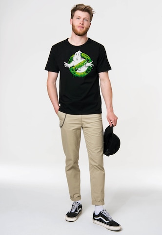LOGOSHIRT Shirt 'Ghostbusters – Slime Logo' in Gemengde kleuren