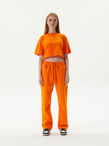 Ossy Homer Loosefit Sporthose 'Heavy Cotton 450 GSM N1Y013' in Orange