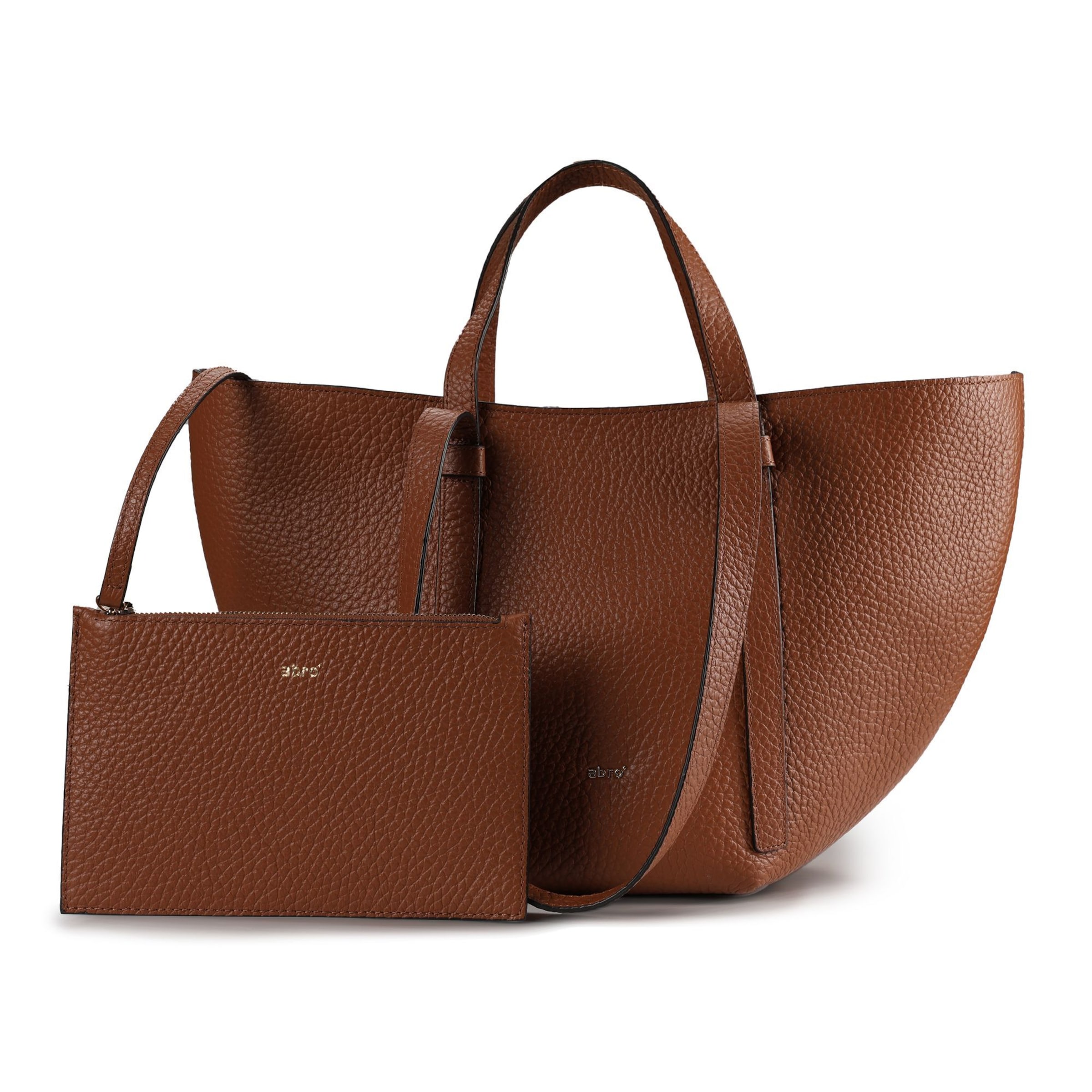 ABRO Handbag 'Cosmo' in Brown: front
