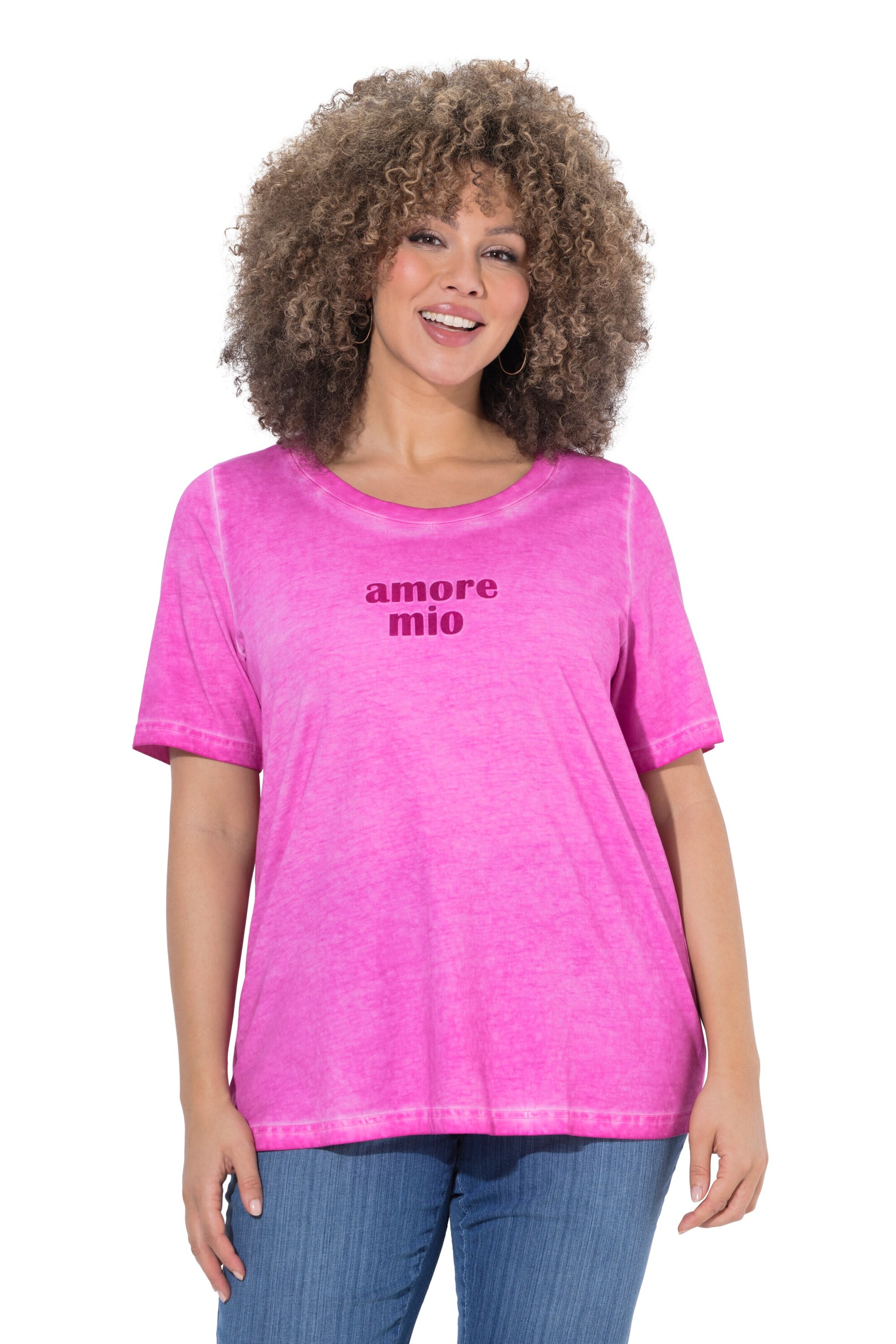 Ulla Popken Shirt in Pink: Vorderseite