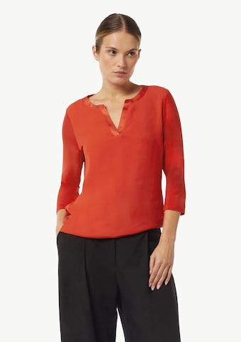 COMMA Shirt in Rood: voorkant
