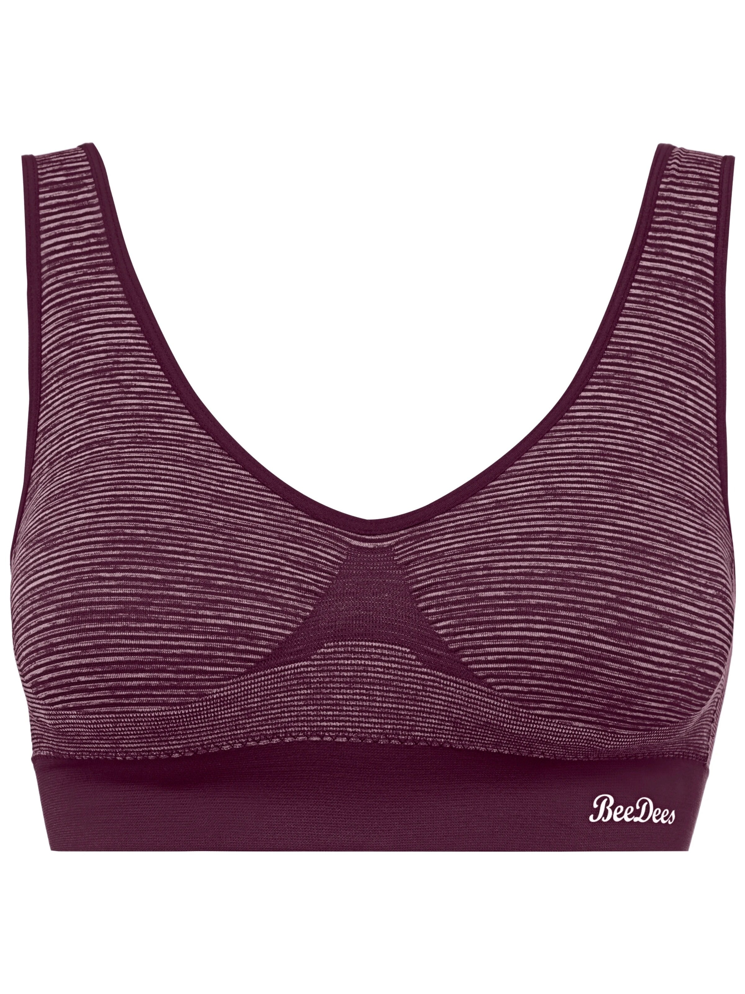 BeeDees Top 'Bustier Comfee Crop Top mit herausnehmbaren Cups' in Purple: front