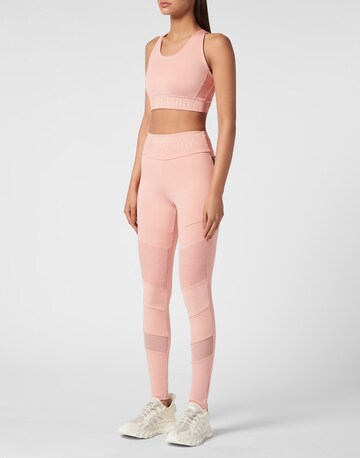 Plein Sport - Skinny Leggings en rosa