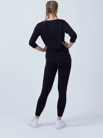 SPORTKIND Shirt '3/4 Loose Fit' in Zwart