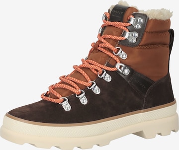 GANT Lace-Up Ankle Boots in Brown: front