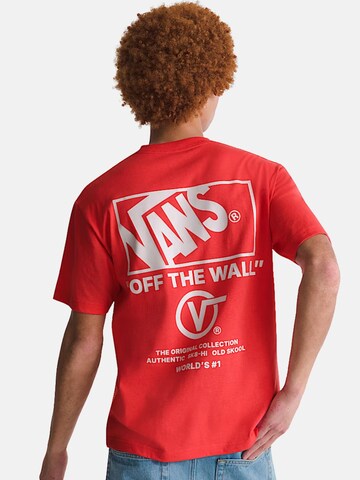 VANS Shirt 'VANS STACKED HI SS TEE T-SHIRT' in Rood
