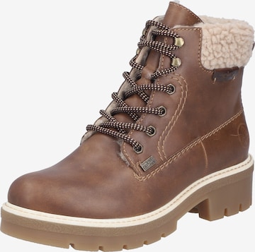 Bottines à lacets Rieker en marron : devant