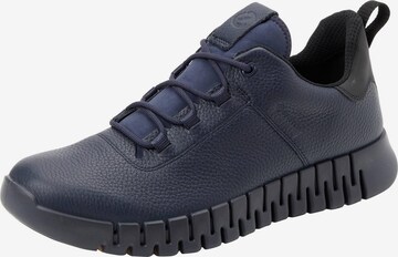 ECCO Athletic Lace-Up Shoes in Blue: front