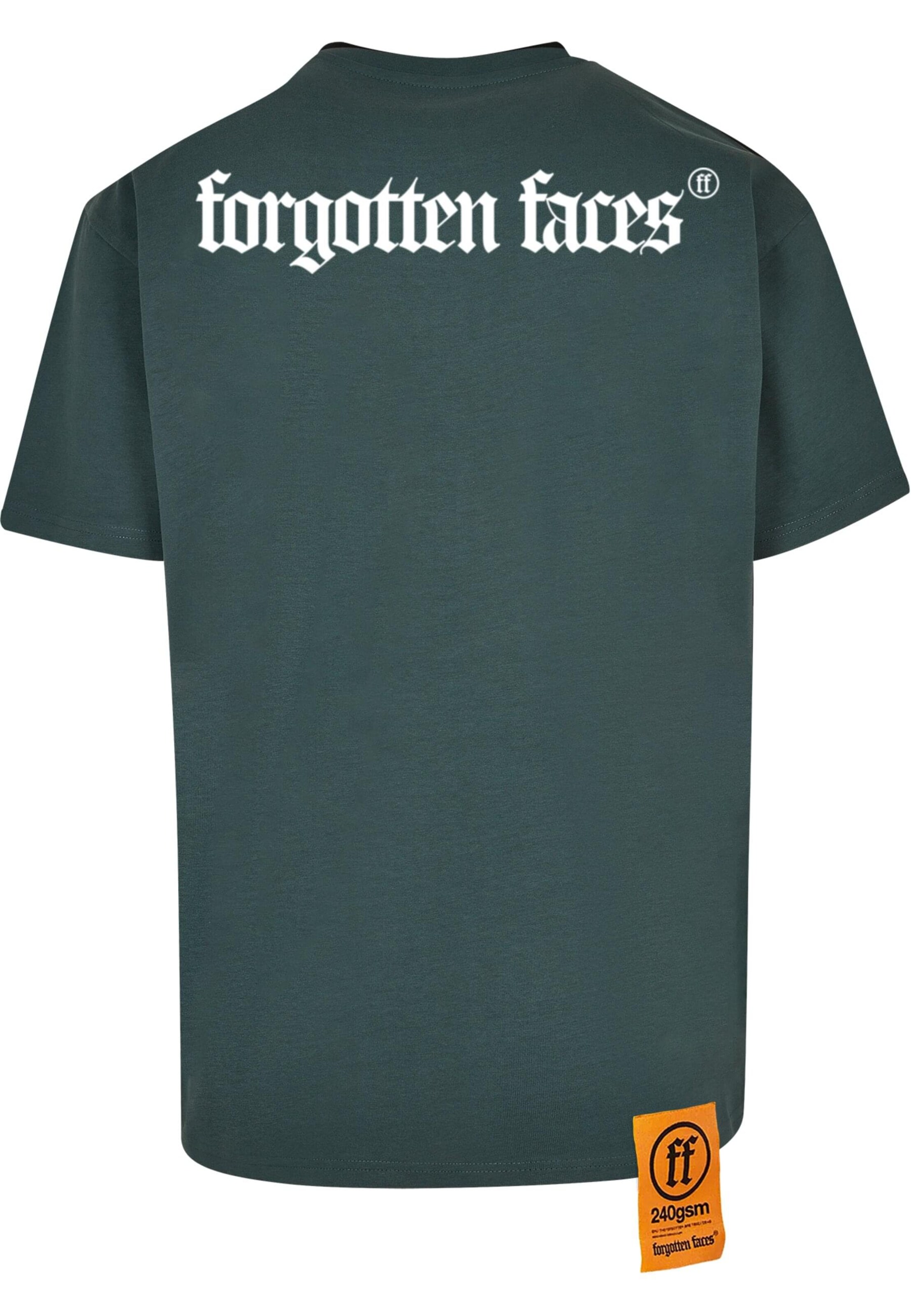 Forgotten Faces - Camisa 'Sliced' em verde