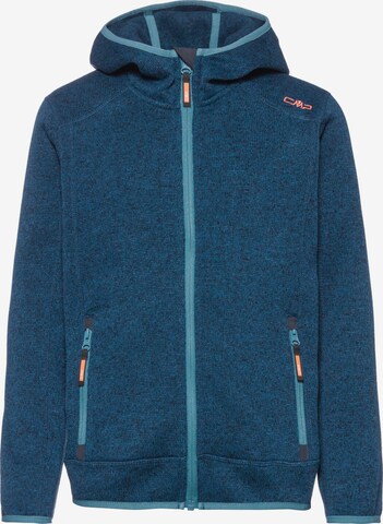 CMP Athletic Fleece Jacket in Blue: front