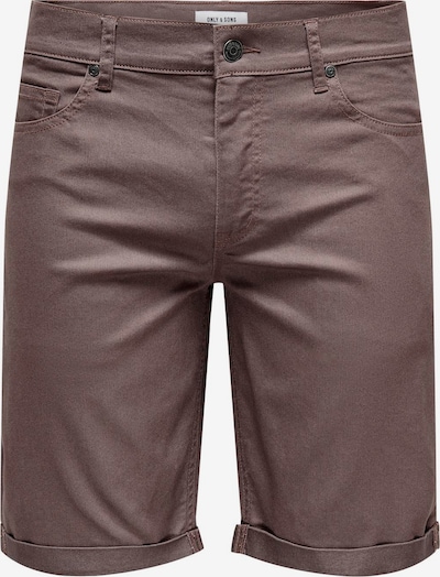 Only & Sons Shorts 'PLY' in mauve, Produktansicht