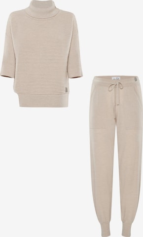 Tenue d'intérieur YOU LOOK PERFECT en beige : devant