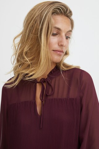 Robe 'Plisse' Fransa en rouge
