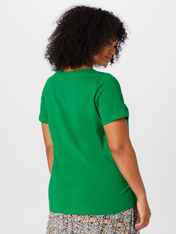 Zizzi T-shirt 'THEA' i grön